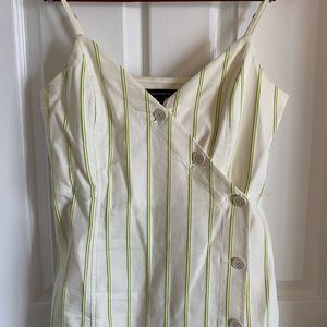 Neon pinstripe cami dress